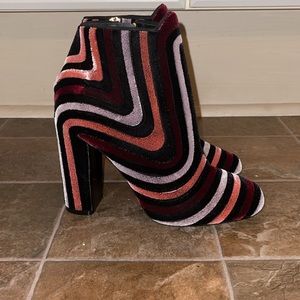 ferragamo heel booties